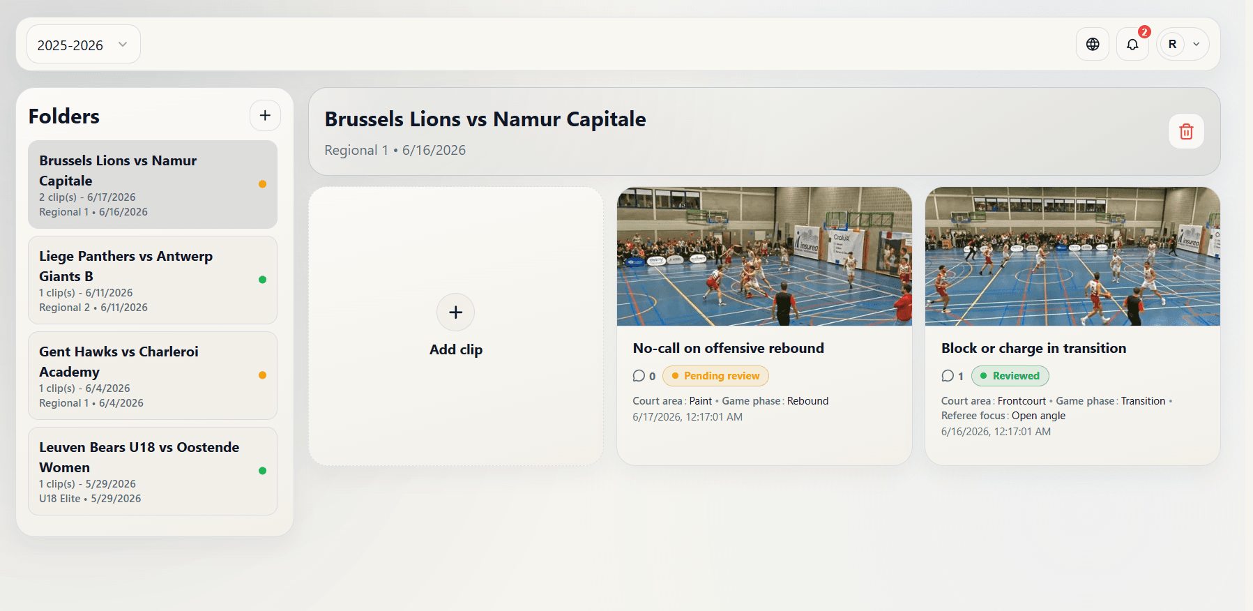 RefClip library screenshot