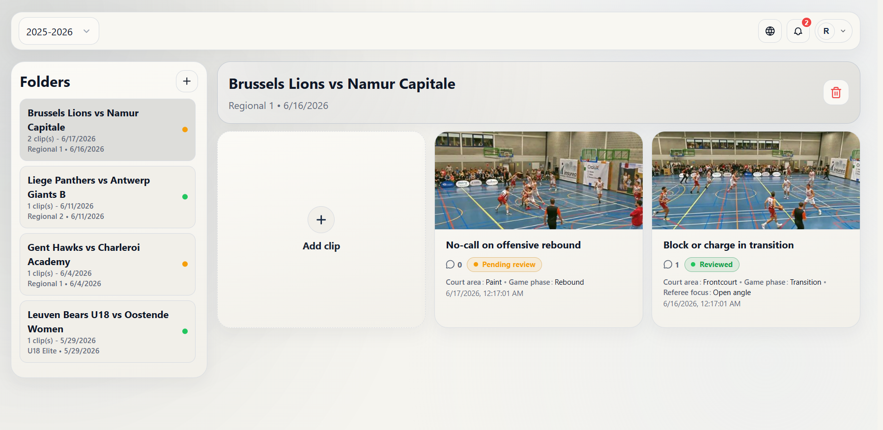 RefClip library screenshot